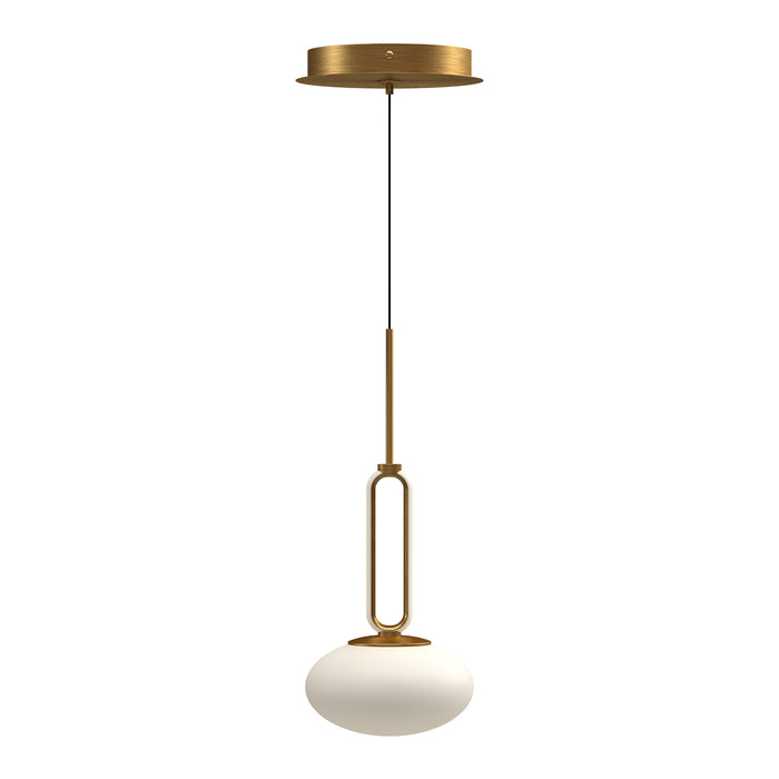 Tavira LED Pendant Brushed Gold-Mini Pendants-Kuzco Lighting-Lighting Design Store