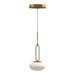Tavira LED Pendant Brushed Gold-Mini Pendants-Kuzco Lighting-Lighting Design Store