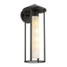 Tenko One Light Exterior Wall Mount Black/Glossy Opal Glass-Exterior-Alora-Lighting Design Store