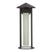 Tenko One Light Exterior Wall Mount Bronze/Glossy Opal Glass-Exterior-Alora-Lighting Design Store