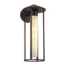 Tenko One Light Exterior Wall Mount Bronze/Glossy Opal Glass-Exterior-Alora-Lighting Design Store
