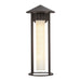 Tenko One Light Exterior Wall Mount Bronze/Glossy Opal Glass-Exterior-Alora-Lighting Design Store