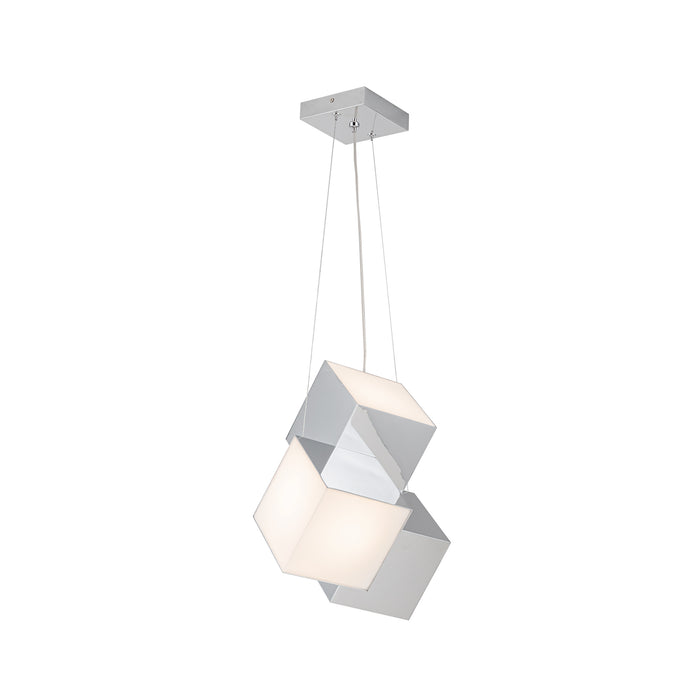 Tetra LED Pendant Chrome-Pendants-Kuzco Lighting-Lighting Design Store