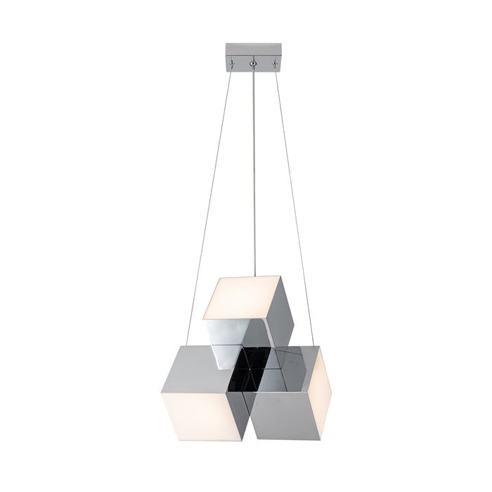 Tetra LED Pendant Chrome-Pendants-Kuzco Lighting-Lighting Design Store