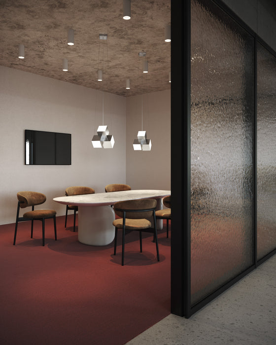 Tetra LED Pendant Chrome-Pendants-Kuzco Lighting-Lighting Design Store