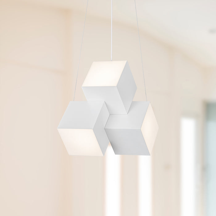 Tetra LED Pendant White-Pendants-Kuzco Lighting-Lighting Design Store