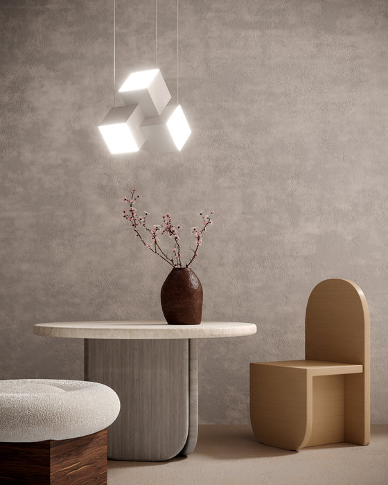 Tetra LED Pendant White-Pendants-Kuzco Lighting-Lighting Design Store