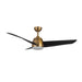 Thalia 54"Ceiling Fan Brushed Gold/Matte Black-Fans-Kuzco Lighting-Lighting Design Store