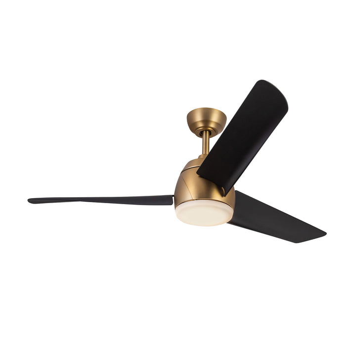 Thalia 54"Ceiling Fan Brushed Gold/Matte Black-Fans-Kuzco Lighting-Lighting Design Store