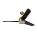 Thalia 54"Ceiling Fan Brushed Gold/Matte Black-Fans-Kuzco Lighting-Lighting Design Store