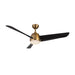 Thalia 54"Ceiling Fan Brushed Gold/Matte Black-Fans-Kuzco Lighting-Lighting Design Store
