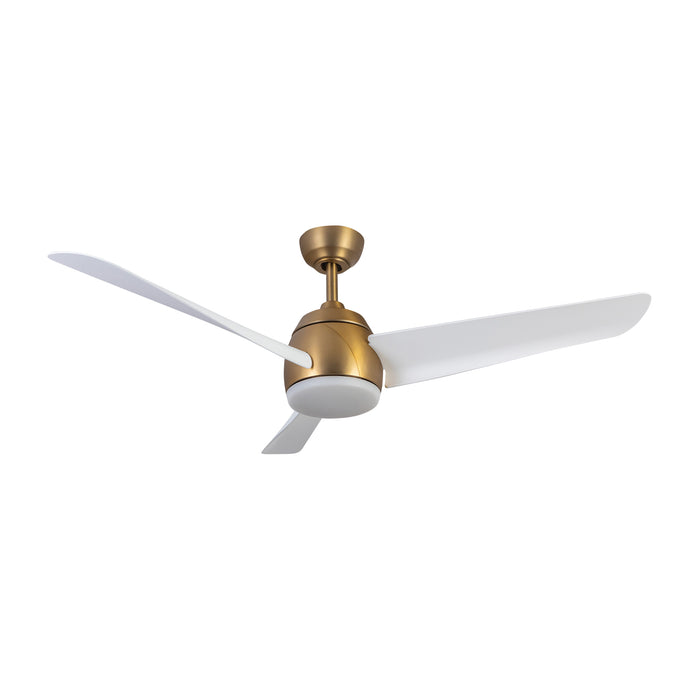 Thalia 54"Ceiling Fan Brushed Gold/Matte White-Fans-Kuzco Lighting-Lighting Design Store