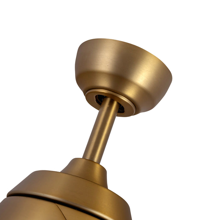 Thalia 54"Ceiling Fan Brushed Gold/Matte White-Fans-Kuzco Lighting-Lighting Design Store