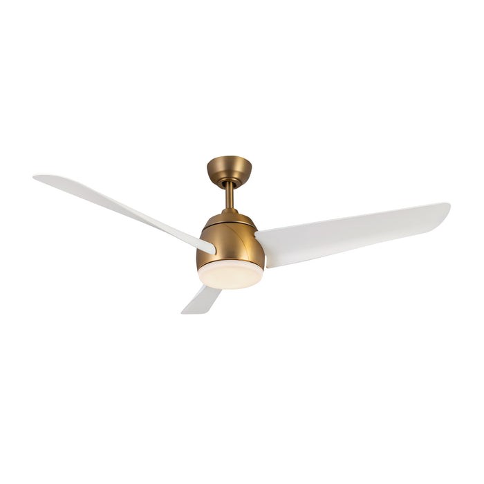 Thalia 54"Ceiling Fan Brushed Gold/Matte White-Fans-Kuzco Lighting-Lighting Design Store