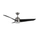 Thalia 54"Ceiling Fan Brushed Nickel/Matte Black-Fans-Kuzco Lighting-Lighting Design Store