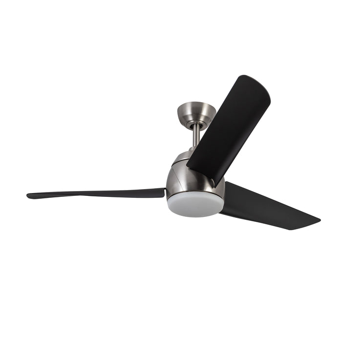 Thalia 54"Ceiling Fan Brushed Nickel/Matte Black-Fans-Kuzco Lighting-Lighting Design Store