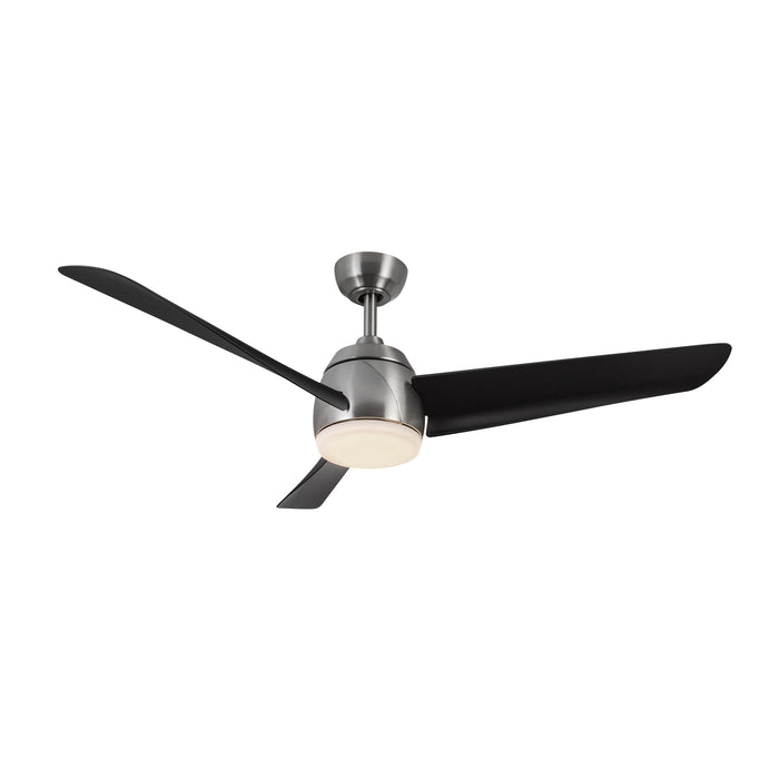 Thalia 54"Ceiling Fan Brushed Nickel/Matte Black-Fans-Kuzco Lighting-Lighting Design Store
