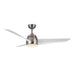 Thalia 54"Ceiling Fan Brushed Nickel/Matte White-Fans-Kuzco Lighting-Lighting Design Store