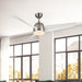 Thalia 54"Ceiling Fan Brushed Nickel/Matte White-Fans-Kuzco Lighting-Lighting Design Store