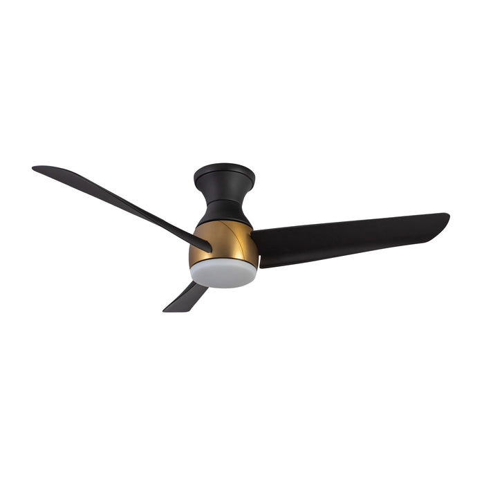 Thalia 54"Hugger Fan Brushed Gold/Matte Black-Fans-Kuzco Lighting-Lighting Design Store
