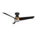 Thalia 54"Hugger Fan Brushed Gold/Matte Black-Fans-Kuzco Lighting-Lighting Design Store