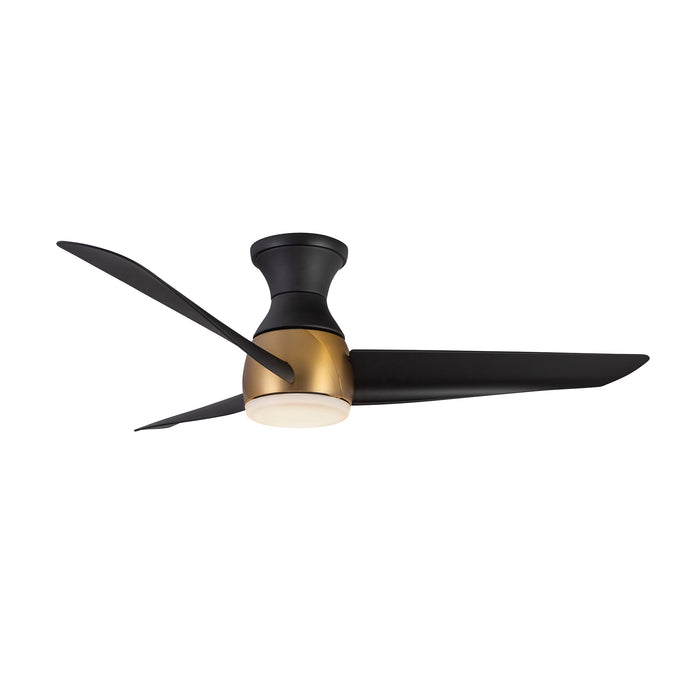 Thalia 54"Hugger Fan Brushed Gold/Matte Black-Fans-Kuzco Lighting-Lighting Design Store