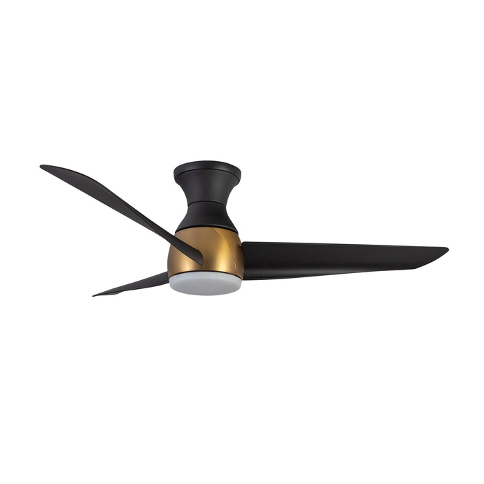 Thalia 54"Hugger Fan Brushed Gold/Matte Black-Fans-Kuzco Lighting-Lighting Design Store