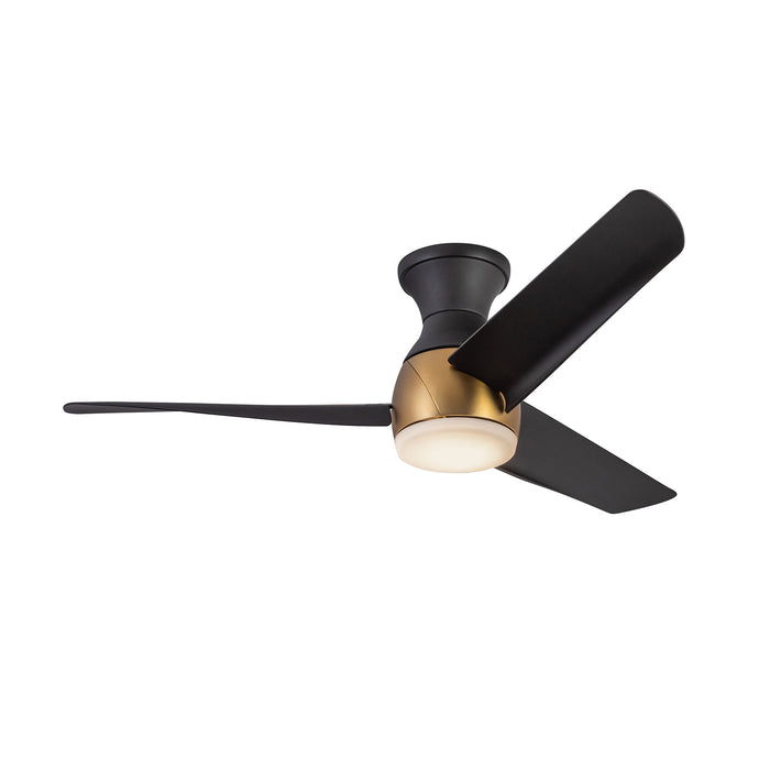 Thalia 54"Hugger Fan Brushed Gold/Matte Black-Fans-Kuzco Lighting-Lighting Design Store