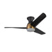Thalia 54"Hugger Fan Brushed Gold/Matte Black-Fans-Kuzco Lighting-Lighting Design Store