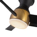 Thalia 54"Hugger Fan Brushed Gold/Matte Black-Fans-Kuzco Lighting-Lighting Design Store