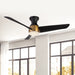 Thalia 54"Hugger Fan Brushed Gold/Matte Black-Fans-Kuzco Lighting-Lighting Design Store