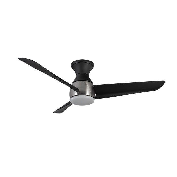 Thalia 54"Hugger Fan Brushed Nickel/Matte Black-Fans-Kuzco Lighting-Lighting Design Store