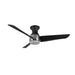 Thalia 54"Hugger Fan Brushed Nickel/Matte Black-Fans-Kuzco Lighting-Lighting Design Store