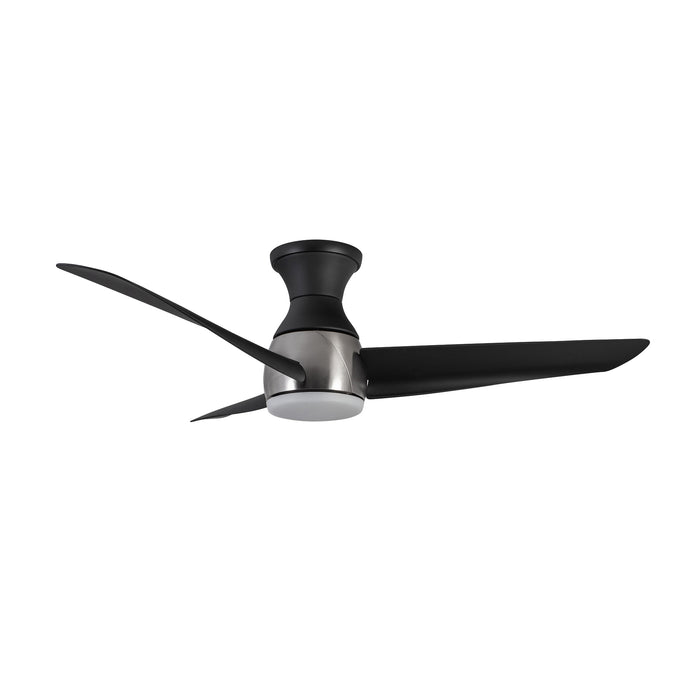 Thalia 54"Hugger Fan Brushed Nickel/Matte Black-Fans-Kuzco Lighting-Lighting Design Store