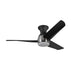 Thalia 54"Hugger Fan Brushed Nickel/Matte Black-Fans-Kuzco Lighting-Lighting Design Store