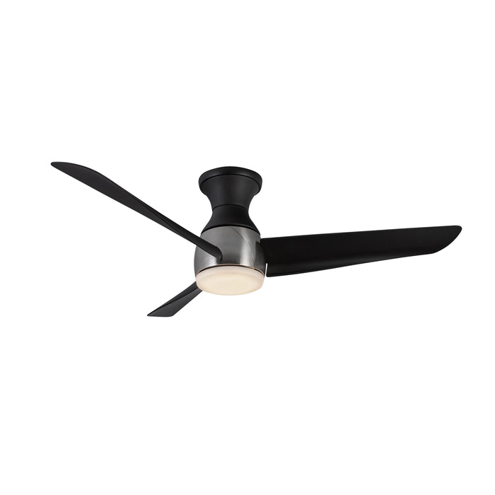 Thalia 54"Hugger Fan Brushed Nickel/Matte Black-Fans-Kuzco Lighting-Lighting Design Store