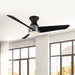 Thalia 54"Hugger Fan Brushed Nickel/Matte Black-Fans-Kuzco Lighting-Lighting Design Store