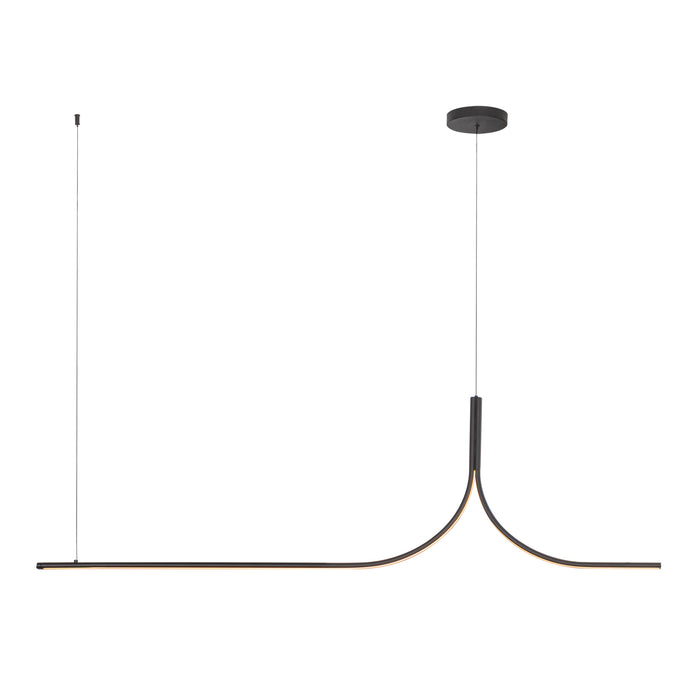 Thread LED Linear Pendant Black-Linear/Island-Kuzco Lighting-Lighting Design Store
