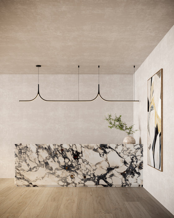 Thread LED Linear Pendant Black-Linear/Island-Kuzco Lighting-Lighting Design Store