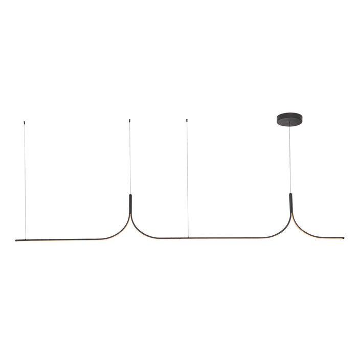Thread LED Linear Pendant Black-Linear/Island-Kuzco Lighting-Lighting Design Store