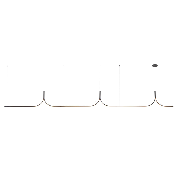 Thread LED Linear Pendant Black-Linear/Island-Kuzco Lighting-Lighting Design Store