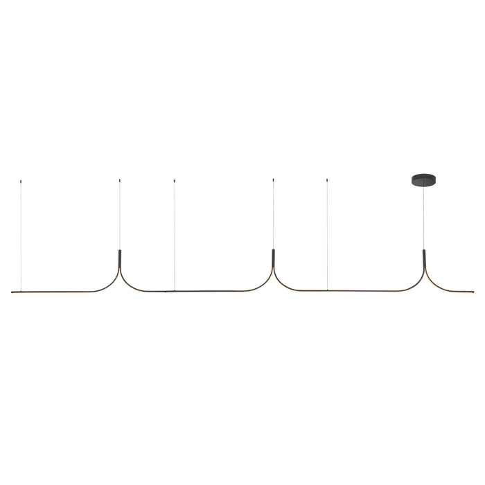 Thread LED Linear Pendant Black-Linear/Island-Kuzco Lighting-Lighting Design Store