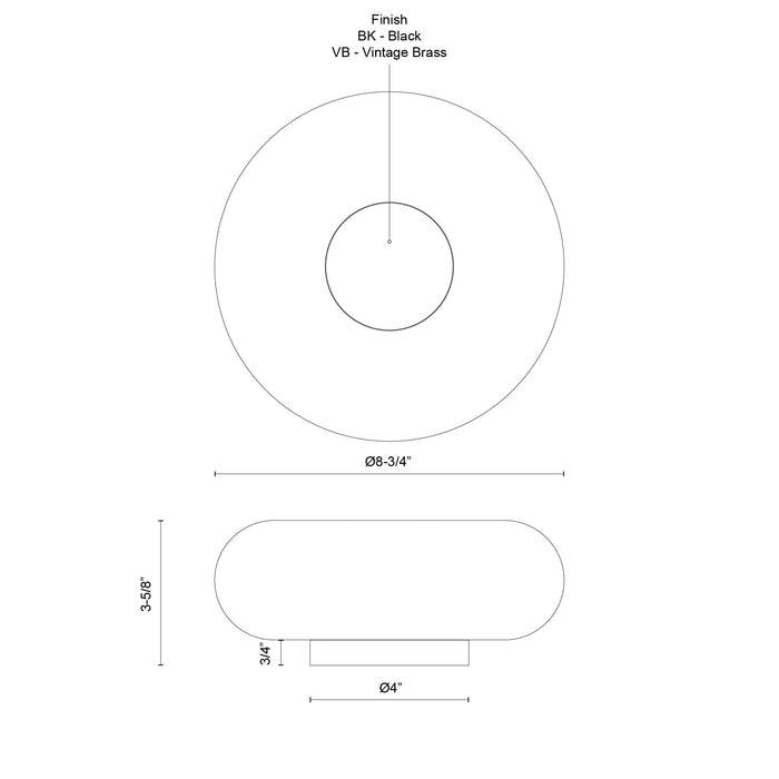 Nimbus LED Table Lamp Black/Opal Glass-Lamps-Kuzco Lighting-Lighting Design Store