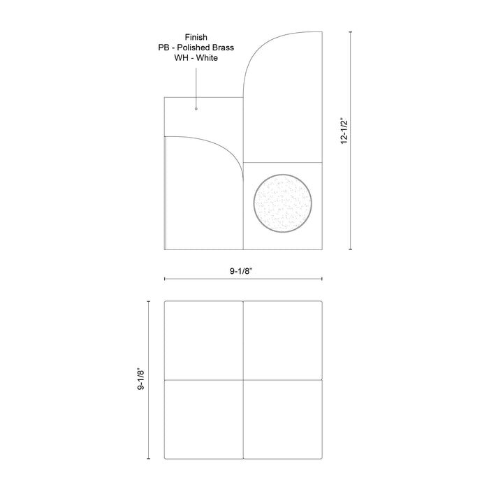 Gypsum LED Table Lamp White-Lamps-Kuzco Lighting-Lighting Design Store