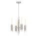 Torres Four Light Chandelier Polished Nickel-Mid. Chandeliers-Alora-Lighting Design Store