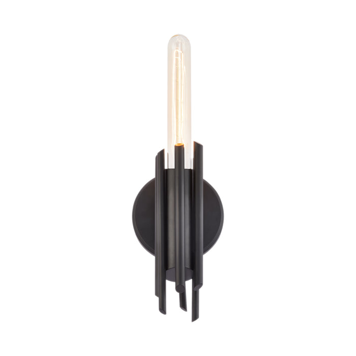 Torres One Light Vanity Matte Black-Sconces-Alora-Lighting Design Store