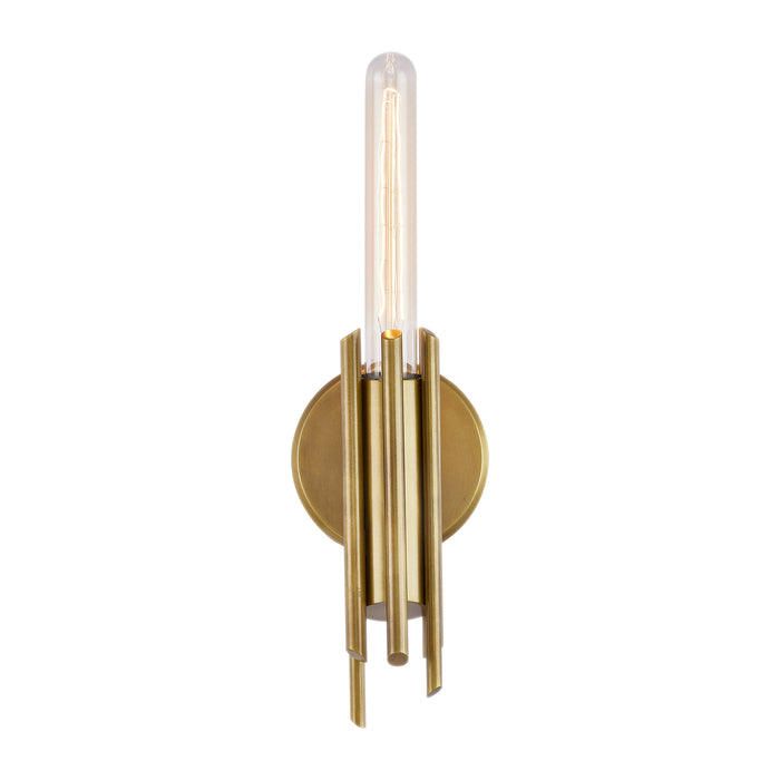 Torres One Light Vanity Vintage Brass-Sconces-Alora-Lighting Design Store