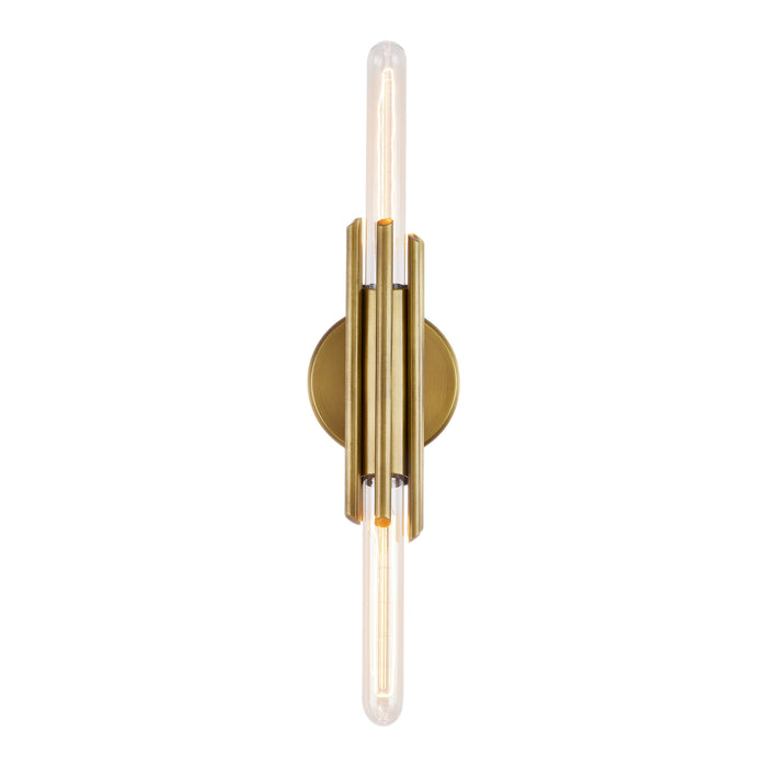 Torres Two Light Vanity Vintage Brass-Bathroom Fixtures-Alora-Lighting Design Store