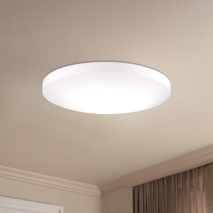 Trafalgar LED Flush Mount White-Flush Mounts-Kuzco Lighting-Lighting Design Store
