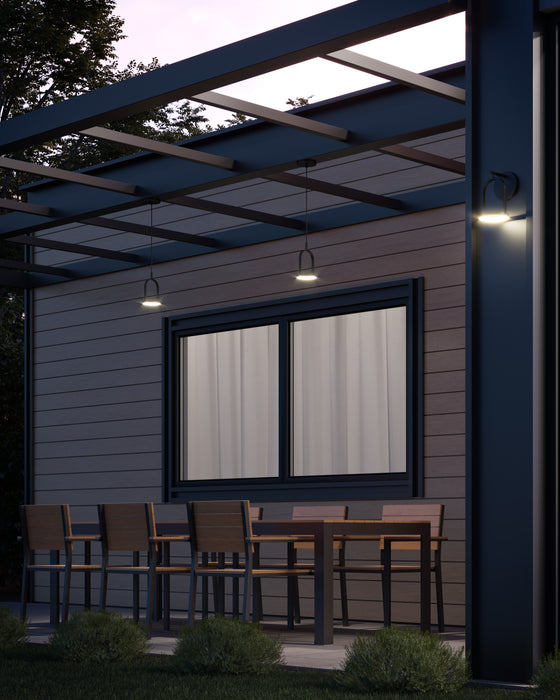 Trek LED Wall Sconce Black-Exterior-Kuzco Lighting-Lighting Design Store